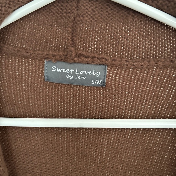 Sweet Love Chocolate Brown Women's Cardigan - Picture 2 of 5
